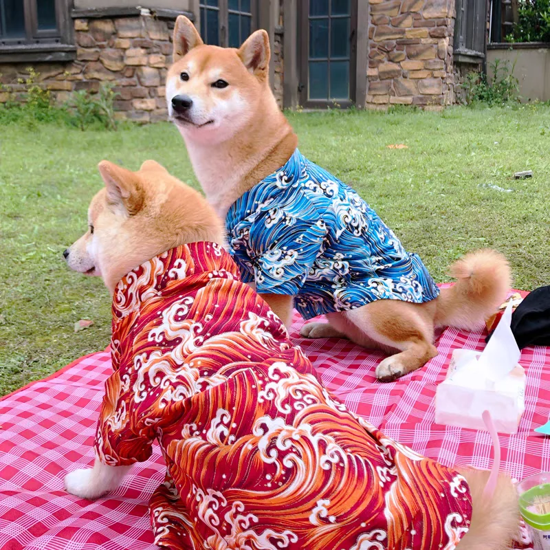 Spring Summer Clothes for Cat Dog Japanese Style Pet Clothing Kimono for Small Medium Dogs Shiba Inu Corgi Puppy Costume Outfit
Spring Summer Clothes for Cat Dog Japanese Style Pet Clothing Kimono for Small Medium Dogs Shiba Inu Corgi Puppy Costume Outfit
