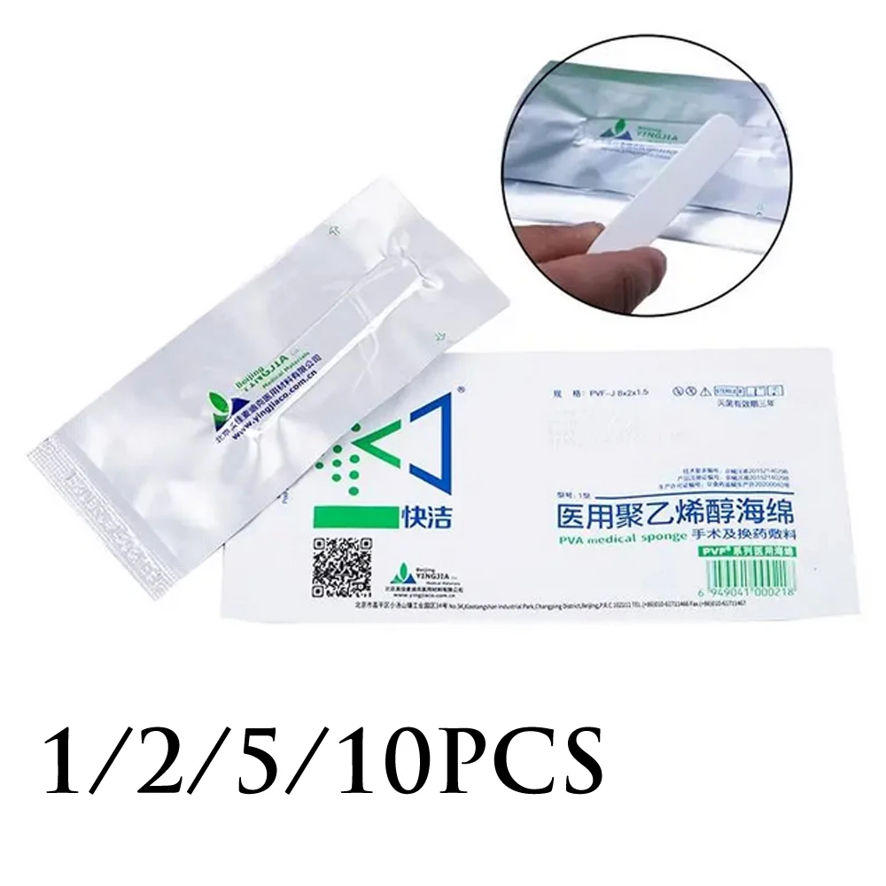 1/2/5/10Pcs Disposable Nasal Dressing Medical Polyvinyl Alcohol Sponge Hemostatic PVF Sponge for Nose Bleeding Nasal Haemostasis
1/2/5/10Pcs Disposable Nasal Dressing Medical Polyvinyl Alcohol Sponge Hemostatic PVF Sponge for Nose Bleeding Nasal Haemostasis