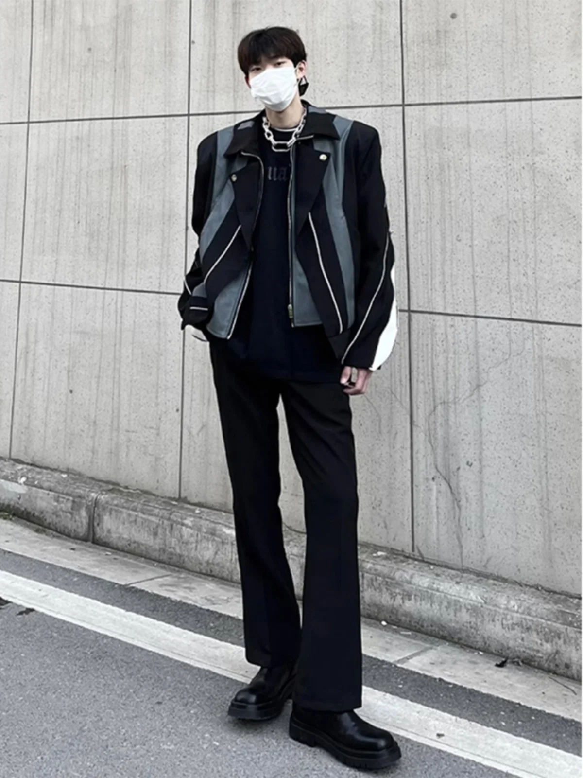 Pure Bla Teenage American Sle Suit Pants High Waist Straight Leg Micro Flared Nine Points Casual Trousers for Men
Pure Bla Teenage American Sle Suit Pants High Waist Straight Leg Micro Flared Nine Points Casual Trousers for Men