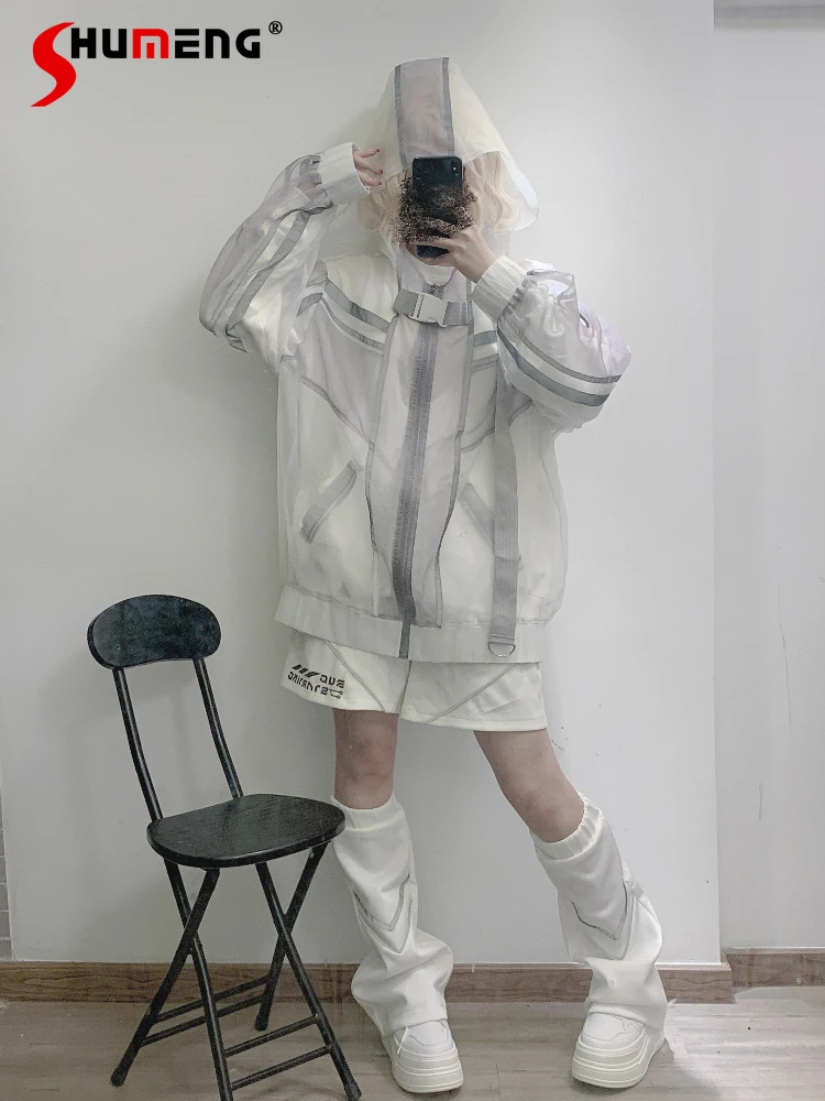 Subculture Punk Organza Jacket Autumn Japanese Mine Mass-produced Cosplay Streetwear Girls' Sweet Cool Loose Coat Leg Cover Set
Subculture Punk Organza Jacket Autumn Japanese Mine Mass-produced Cosplay Streetwear Girls' Sweet Cool Loose Coat Leg Cover Set