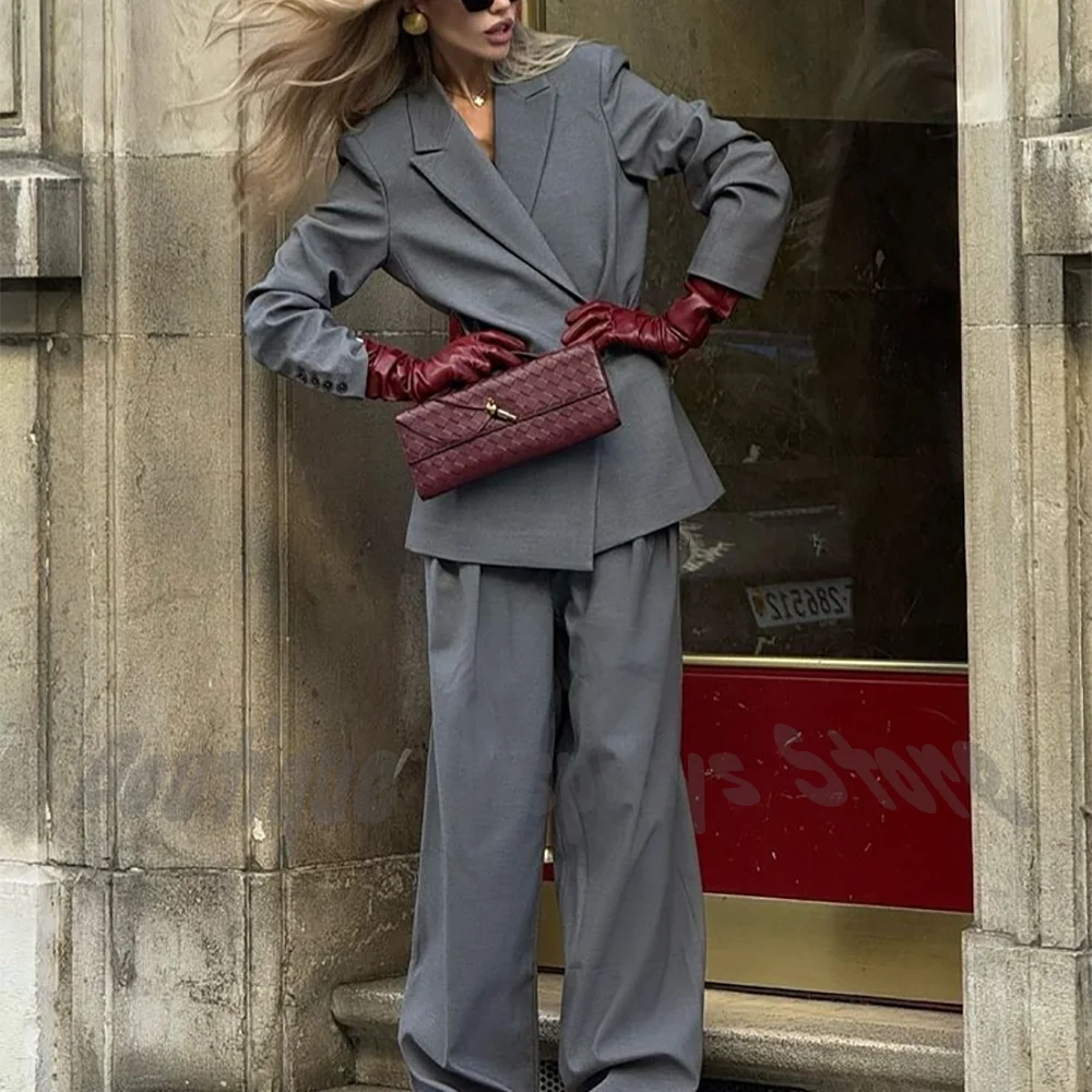 New Fashion Women's Suit Set Straight Fit Casual Business Peak Lapel Solid Color Daily Streetwear Simple Chic Outfit 2026 Trendy
New Fashion Women's Suit Set Straight Fit Casual Business Peak Lapel Solid Color Daily Streetwear Simple Chic Outfit 2026 Trendy