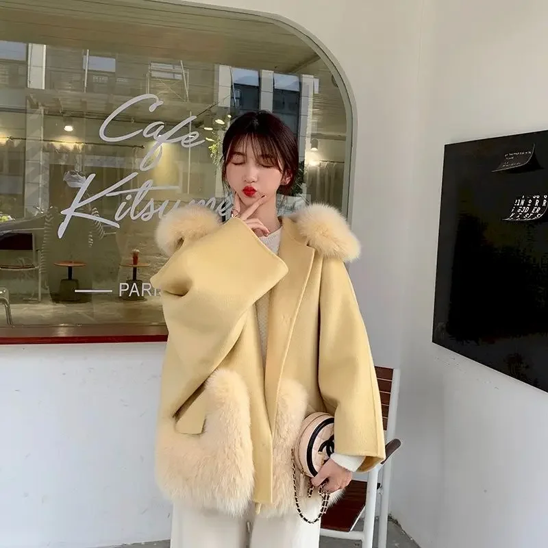 Insozkdg Women Solid Fur Collar Winter Overcoats Female 2025 Casual Woolen Coats Lady Autumn Warm Elegant Clothes Office
Insozkdg Women Solid Fur Collar Winter Overcoats Female 2025 Casual Woolen Coats Lady Autumn Warm Elegant Clothes Office