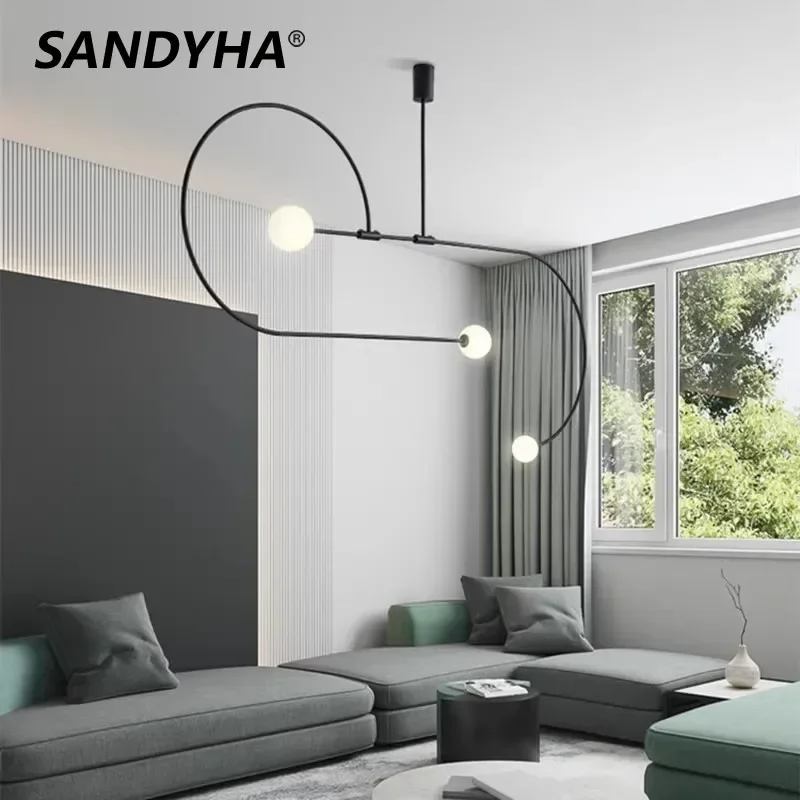 SANDYHA Nordic Hanging Chandelier Dining Table Lighting for Living Room Iron Lamp Body Glass Lampshade Bedroom Decoration Home
SANDYHA Nordic Hanging Chandelier Dining Table Lighting for Living Room Iron Lamp Body Glass Lampshade Bedroom Decoration Home
