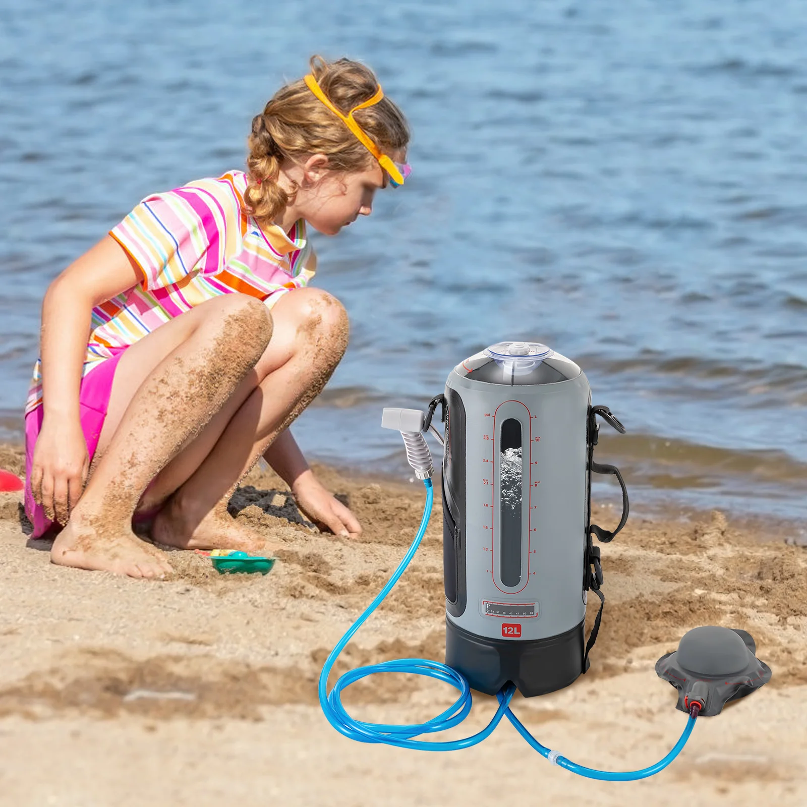 12L Camping Shower Solar Shower Garden Shower with Pump Shower Head Portable and Removable Hose Showers Bag
12L Camping Shower Solar Shower Garden Shower with Pump Shower Head Portable and Removable Hose Showers Bag