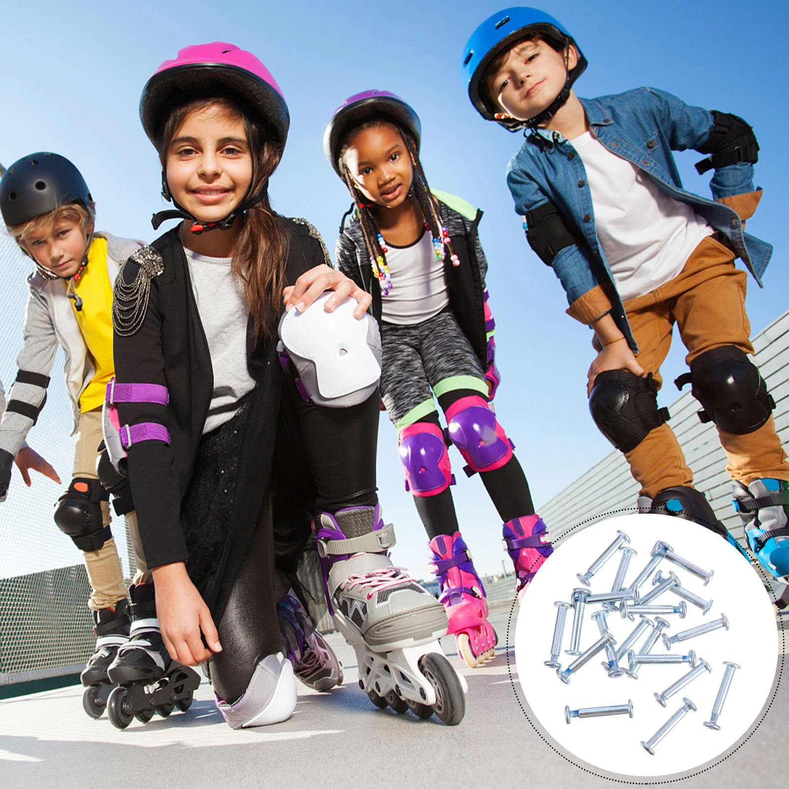20 Pcs Roller Skate Screws Inline Stainless Steel Bearings Metal Skating Wheel Skates Bolt Child
20 Pcs Roller Skate Screws Inline Stainless Steel Bearings Metal Skating Wheel Skates Bolt Child