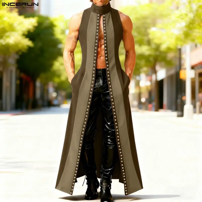 INCERUN Men Long Style Shirt Patchwork Color-block Stand Collar Male Cardigan Tops Open Stitch Streetwear 2026 Fashion Camisas
INCERUN Men Long Style Shirt Patchwork Color-block Stand Collar Male Cardigan Tops Open Stitch Streetwear 2026 Fashion Camisas