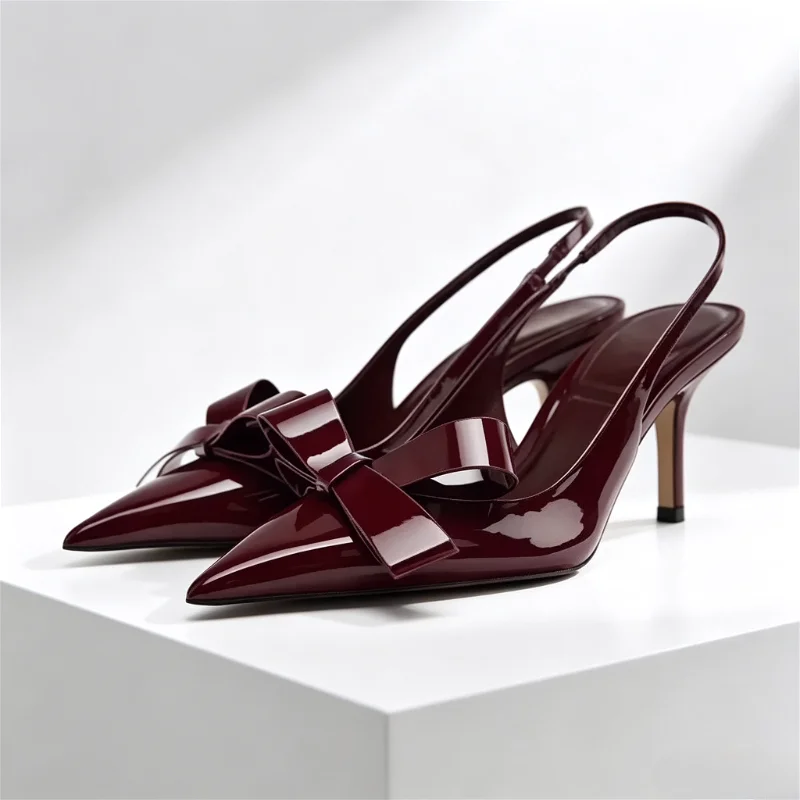 Luxury Designer Pointed Toe Women Pumps Sexy Bow Back Strap Heeled Sandals Elegant Thin High Heels Banquet Dress Shoes for Women
Luxury Designer Pointed Toe Women Pumps Sexy Bow Back Strap Heeled Sandals Elegant Thin High Heels Banquet Dress Shoes for Women