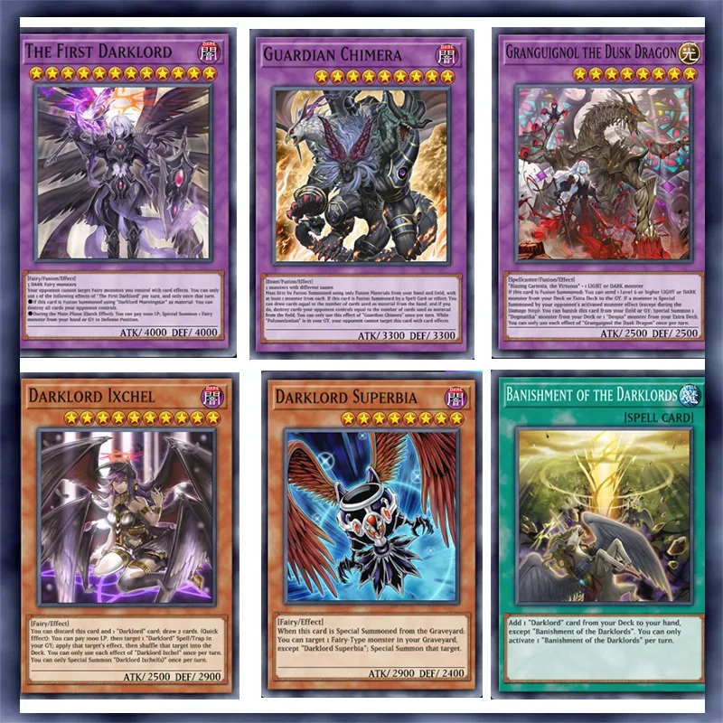 Master Duel YUGIOH Board Game 55 Pcs/Set Yugioh Cards Branded Darklord Deck English Japanese Playing Card DIY Card Not ORIGINAL
Master Duel YUGIOH Board Game 55 Pcs/Set Yugioh Cards Branded Darklord Deck English Japanese Playing Card DIY Card Not ORIGINAL