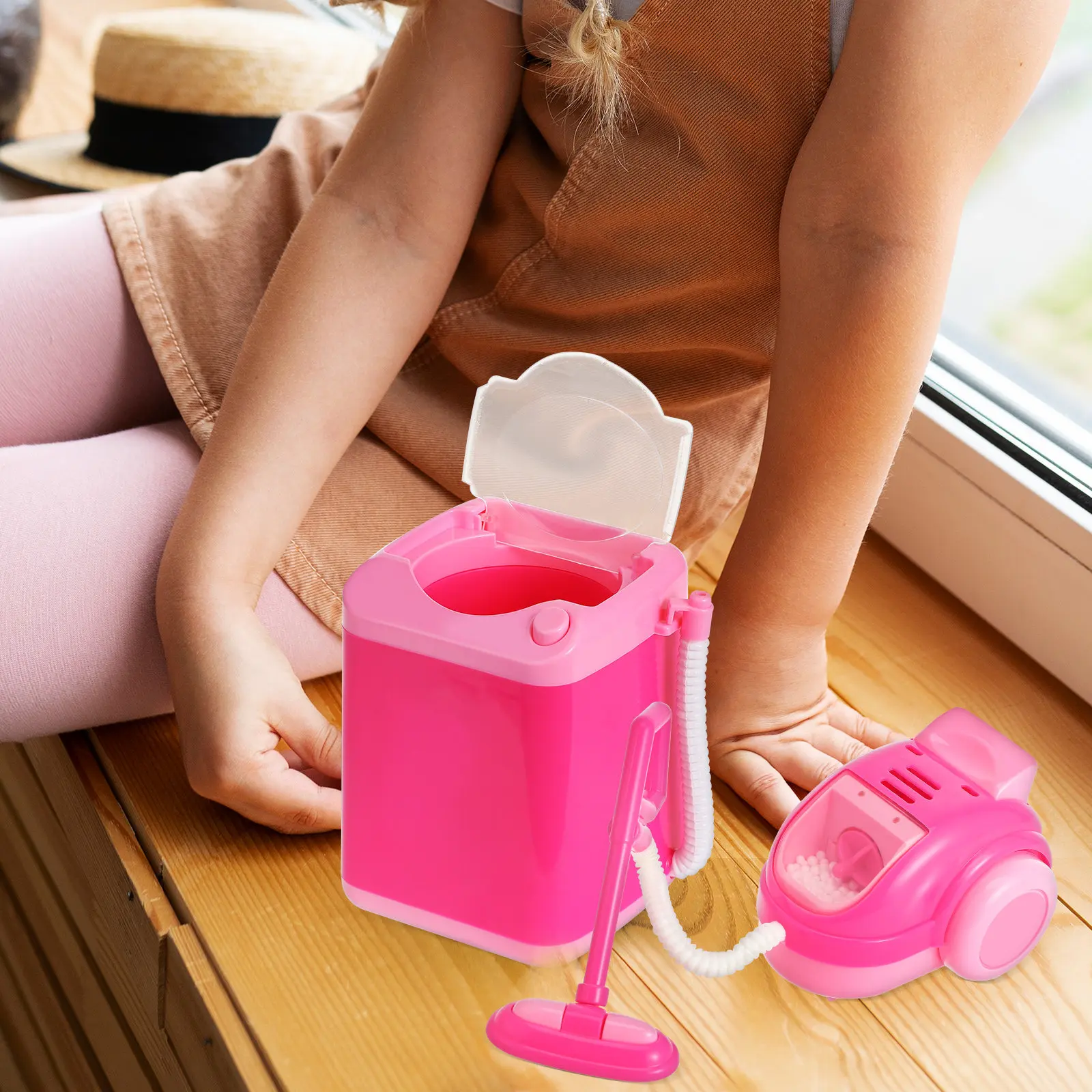 1Set Mini Kitchen Cleaning Appliances Pretend Play for Toddlers Mini Washing Machine Vacuum Cleaner Picks Debris Kids
1Set Mini Kitchen Cleaning Appliances Pretend Play for Toddlers Mini Washing Machine Vacuum Cleaner Picks Debris Kids
