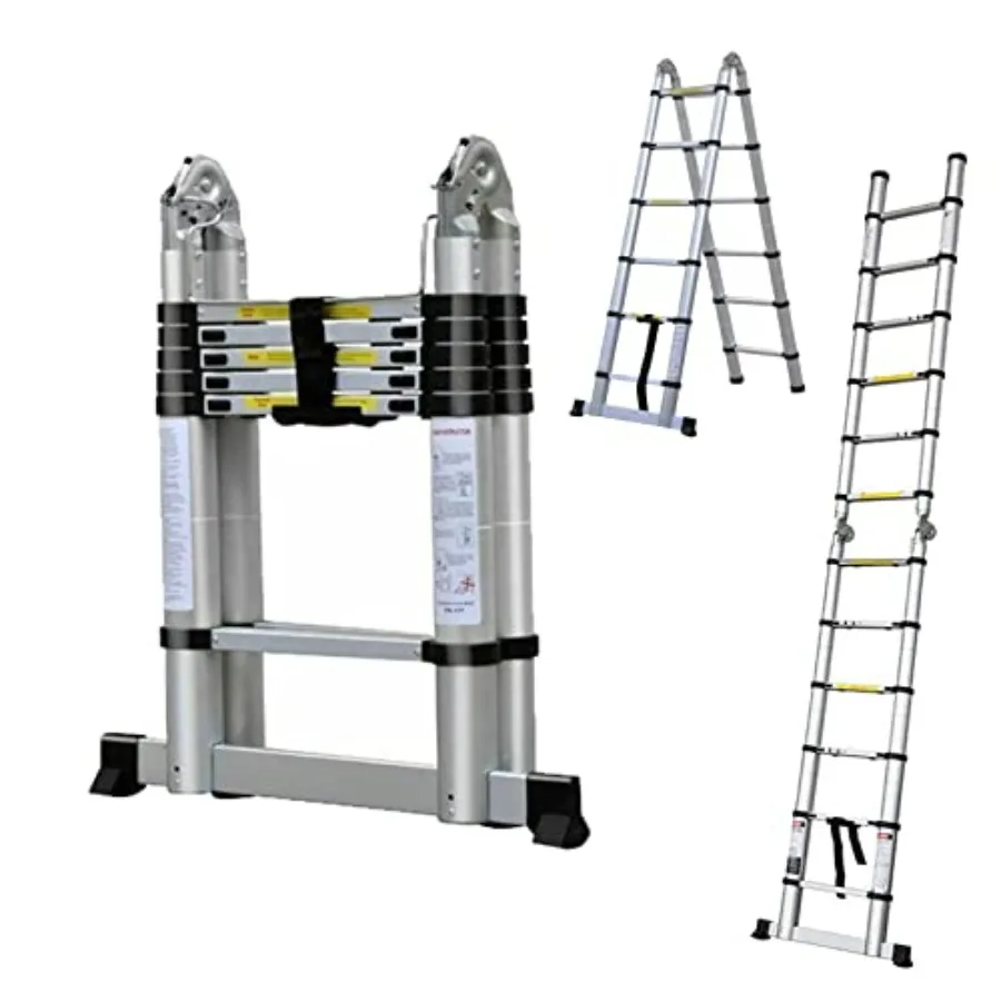 Aluminum Telescoping Ladder A-Frame 2 in 1 Versatile Ladder 6 FT Herringbone or 12FT Standard Multi-Purpose Folding Ladder for
Aluminum Telescoping Ladder A-Frame 2 in 1 Versatile Ladder 6 FT Herringbone or 12FT Standard Multi-Purpose Folding Ladder for