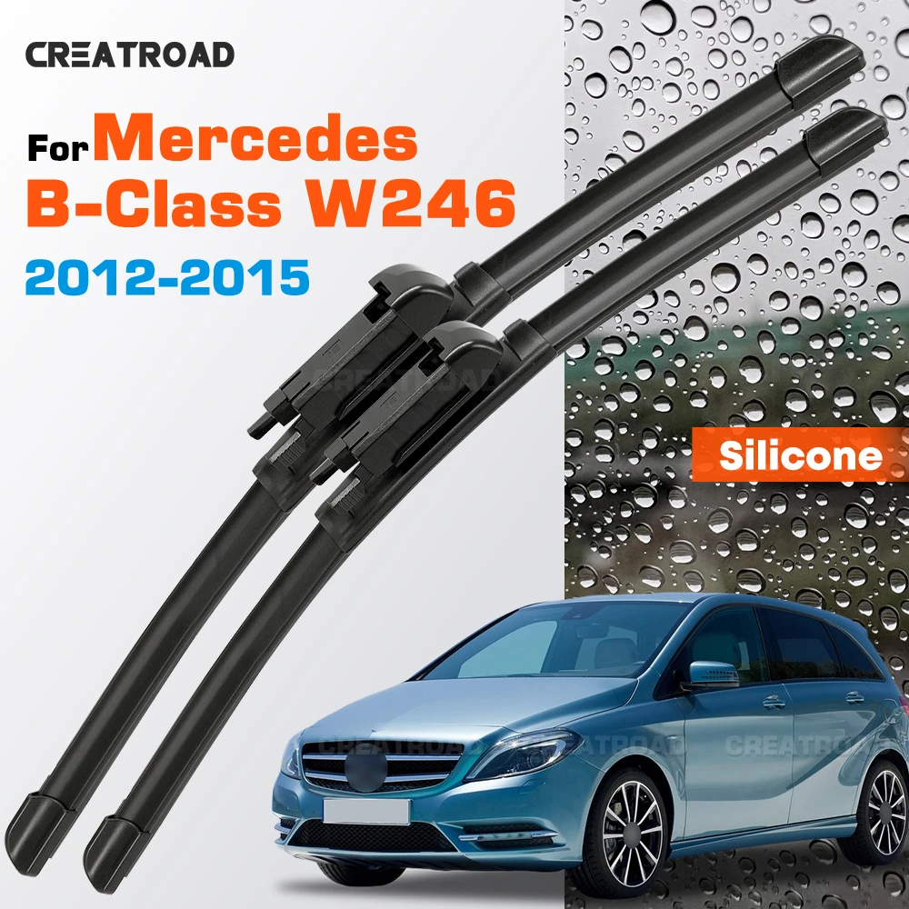 Silicone Wiper Blades Fit For Mercedes-Benz B-Class W246 2012-2015 Coated Silent HD Wear-Resistant Car Windshield Wipers 26"+19"
Silicone Wiper Blades Fit For Mercedes-Benz B-Class W246 2012-2015 Coated Silent HD Wear-Resistant Car Windshield Wipers 26"+19"