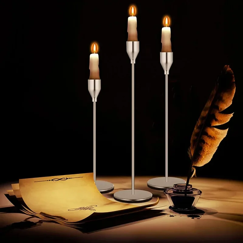 3Pcs/Set Metal Candle Holders Vintage Elegant Tabletop Candle Holder Wedding Anniversary Bar Party Living Room Decor Candlestick
3Pcs/Set Metal Candle Holders Vintage Elegant Tabletop Candle Holder Wedding Anniversary Bar Party Living Room Decor Candlestick