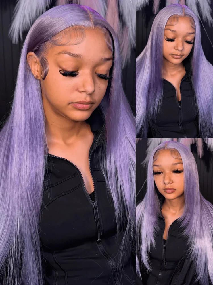 Light Purple Lavender Color Human Hair Wig Bone Straight 13x6 HD Lace Frontal Wig Raw Vietnamese Human Hair Wigs For Black Women
Light Purple Lavender Color Human Hair Wig Bone Straight 13x6 HD Lace Frontal Wig Raw Vietnamese Human Hair Wigs For Black Women