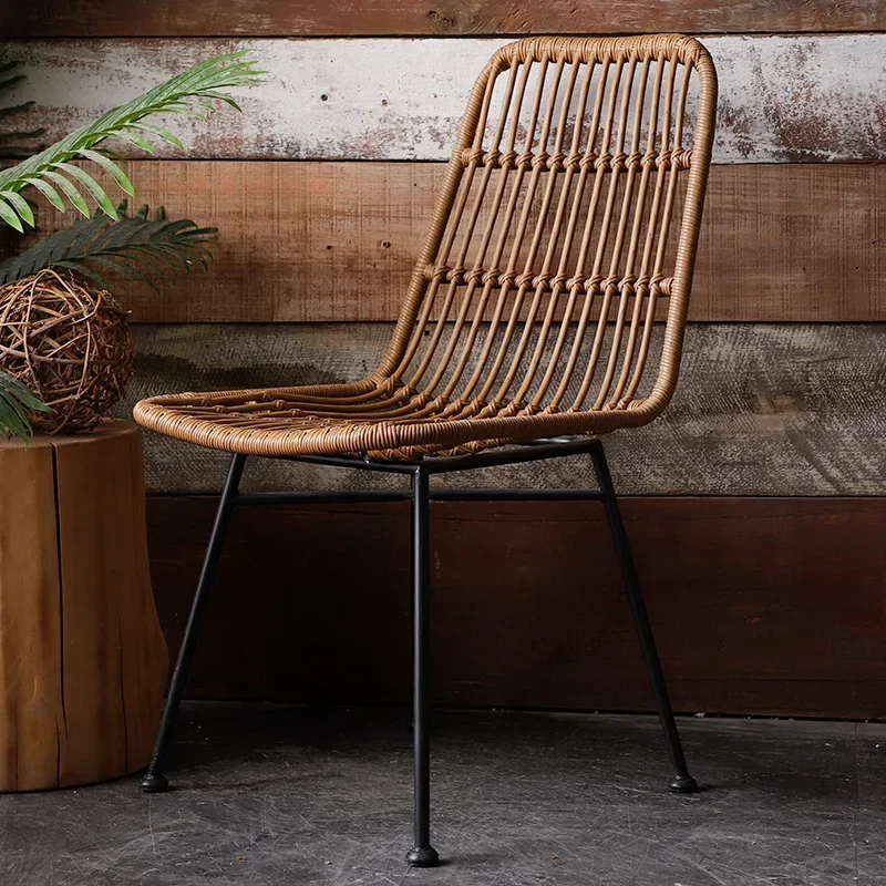 Outdoor Leisure Wrought Rattan Chair Balcony Leisure Dining Personalized Restaurant Chair Commercial Homestay Rattan Chairs
Outdoor Leisure Wrought Rattan Chair Balcony Leisure Dining Personalized Restaurant Chair Commercial Homestay Rattan Chairs