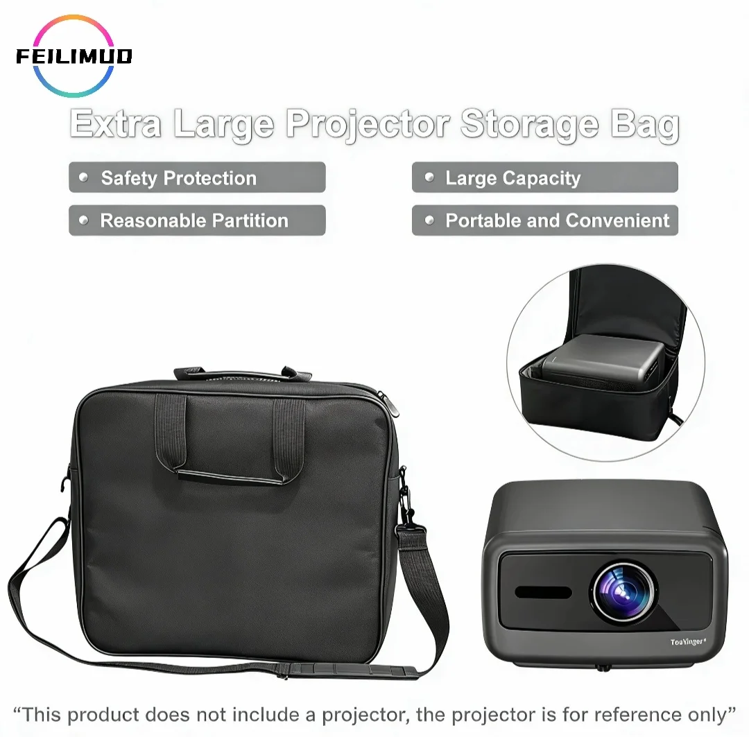 Портативная сумка для хранения проектора Feilimud через плечо, совместимая с проекторами Touyinger/Q12W/Epson/BenQ.
Портативная сумка для хранения проектора Feilimud через плечо, совместимая с проекторами Touyinger/Q12W/Epson/BenQ.