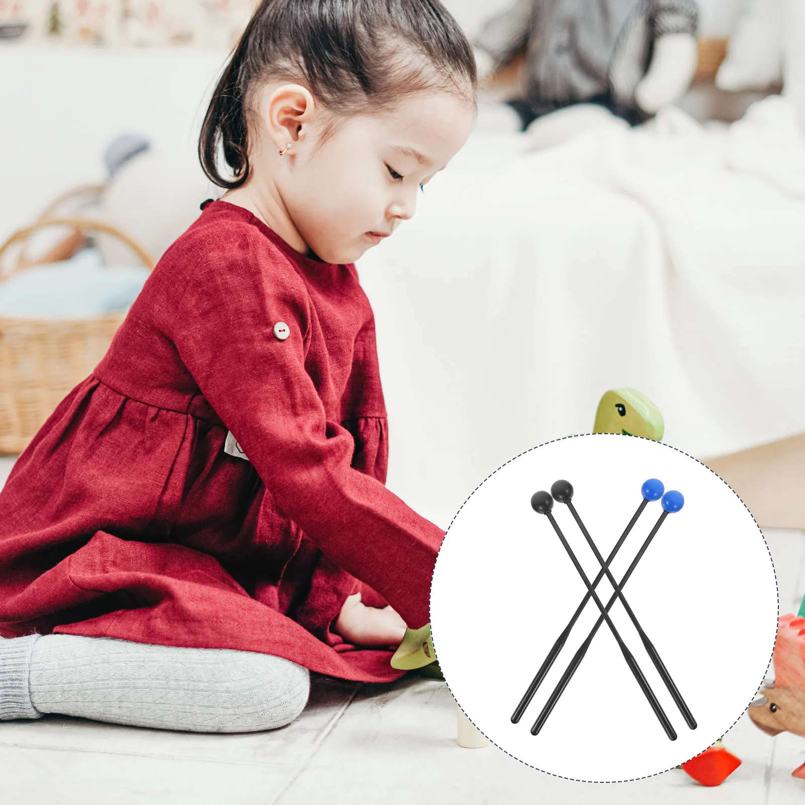 4 Pcs Children's Drumsticks Mallet Kid Plastic for Kids Marimba Mallets Percussion
4 Pcs Children's Drumsticks Mallet Kid Plastic for Kids Marimba Mallets Percussion