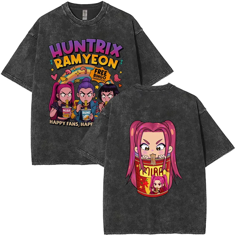 Washed Vintage Movie KPop Demon Hunters T Shirt Cute Kawaii Rumi Mira Zoey Graphic T-shirts Men Women Casual 100% Cotton Tshirt
Washed Vintage Movie KPop Demon Hunters T Shirt Cute Kawaii Rumi Mira Zoey Graphic T-shirts Men Women Casual 100% Cotton Tshirt