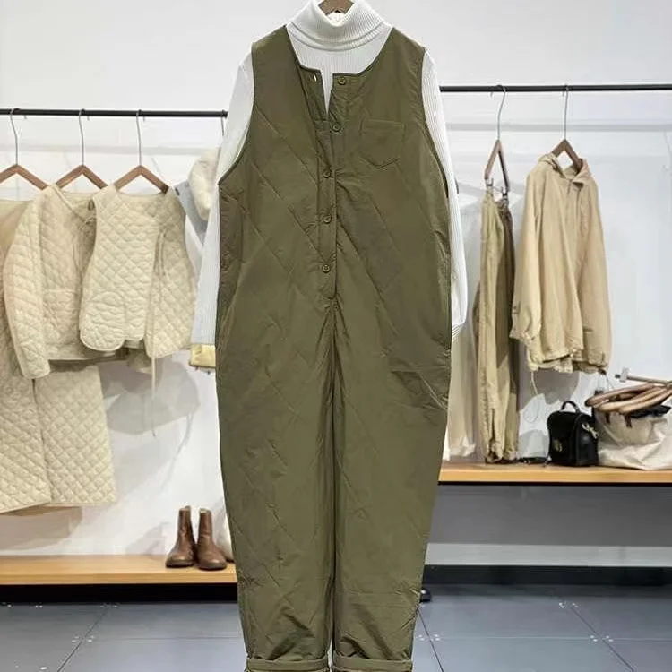 Retro Workwear Cotton Strapped Pants Women's Autumn Winter New Sle Versatile Trendy Warm Diamond id Overall Harlan Pants
Retro Workwear Cotton Strapped Pants Women's Autumn Winter New Sle Versatile Trendy Warm Diamond id Overall Harlan Pants