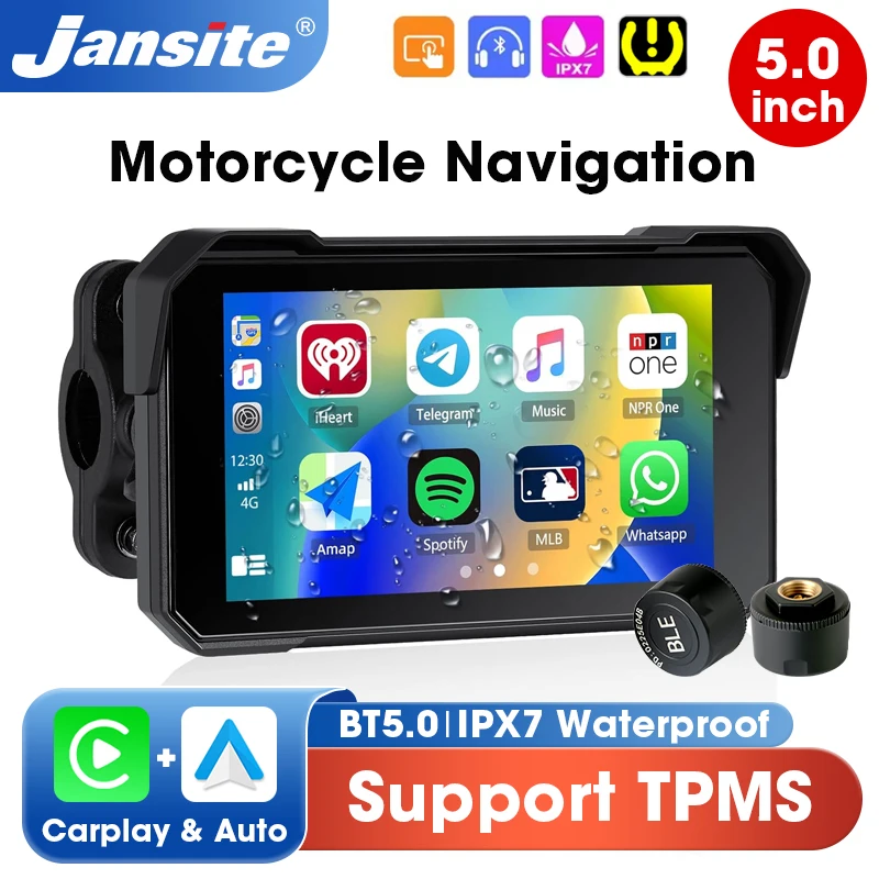Portable 5 inch Motorcycle GPS Navigation Wireless Carplay Android Auto Bluetooth Moto Monitor IP67 Waterproof IPS Screen
Portable 5 inch Motorcycle GPS Navigation Wireless Carplay Android Auto Bluetooth Moto Monitor IP67 Waterproof IPS Screen