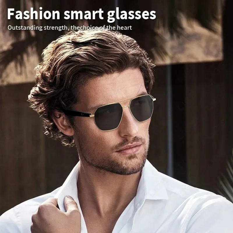 AI Real-time Translation Smart Glasses Bluetooth Music Built-in Mic & Speakers glasses Newest 130+ Languages Pilot Sun glasses
AI Real-time Translation Smart Glasses Bluetooth Music Built-in Mic & Speakers glasses Newest 130+ Languages Pilot Sun glasses
