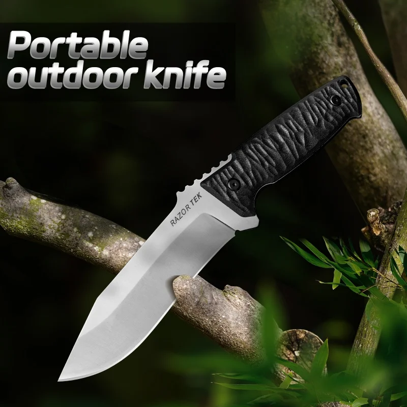 Tactical Hunting Knife Stainless Steel Fixed Blade with/Ergonomic Grip, EDC Multitool for Outdoor Camping Survival Gear
Tactical Hunting Knife Stainless Steel Fixed Blade with/Ergonomic Grip, EDC Multitool for Outdoor Camping Survival Gear