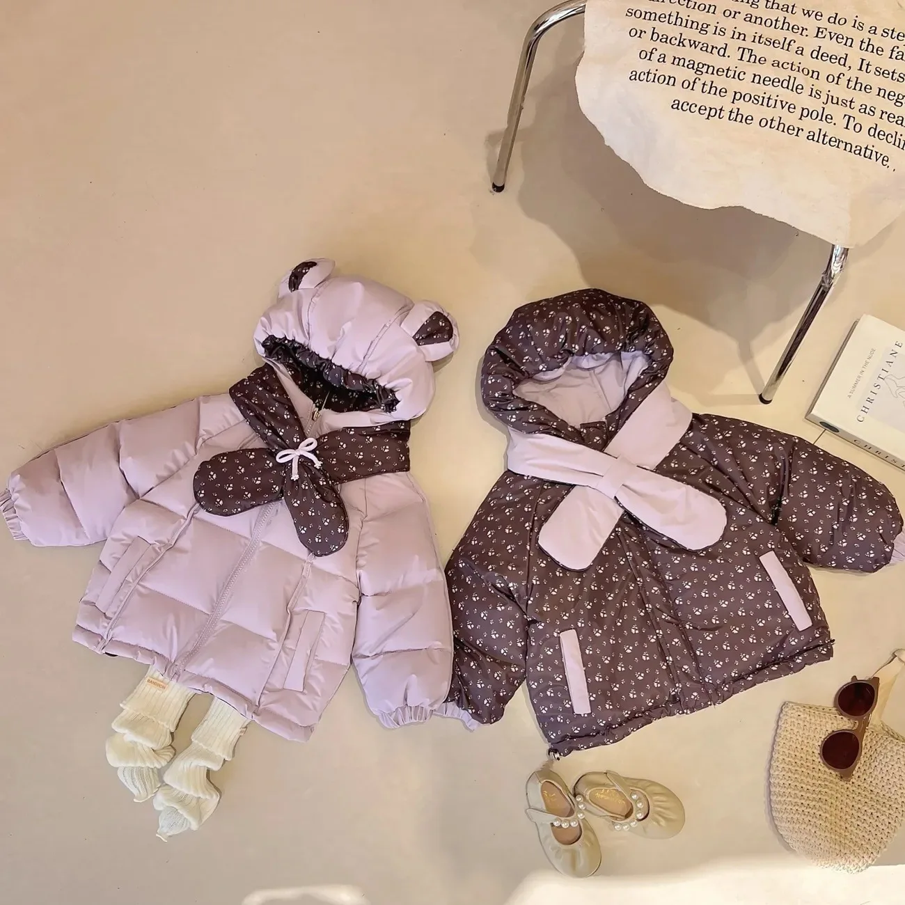 Kids Girls Purple Cotton Coat Double Sides Wear Girls Floral Print Padded Jacket 1-5Y Children Autumn Winter Thermal Outerwears
Kids Girls Purple Cotton Coat Double Sides Wear Girls Floral Print Padded Jacket 1-5Y Children Autumn Winter Thermal Outerwears