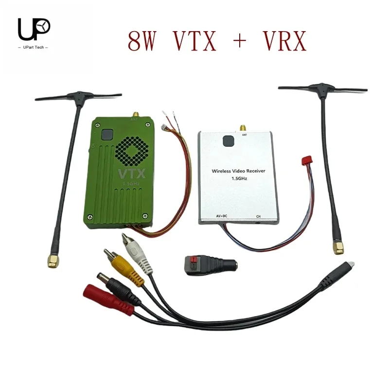 1.2G 8W FPV Video Transmitter Wireless Image Transmission 1140-1280M VTX VRX 12V Power Supply
1.2G 8W FPV Video Transmitter Wireless Image Transmission 1140-1280M VTX VRX 12V Power Supply