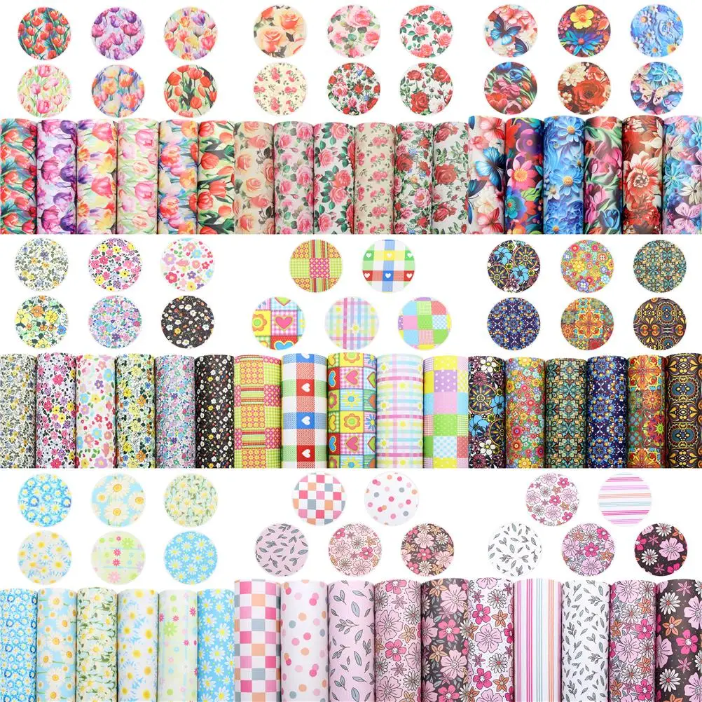 Flower Series Faux Leather Set Printed Synthetic Leather Fabric Smooth Textured for DIY Earrings Hair Bows
Flower Series Faux Leather Set Printed Synthetic Leather Fabric Smooth Textured for DIY Earrings Hair Bows