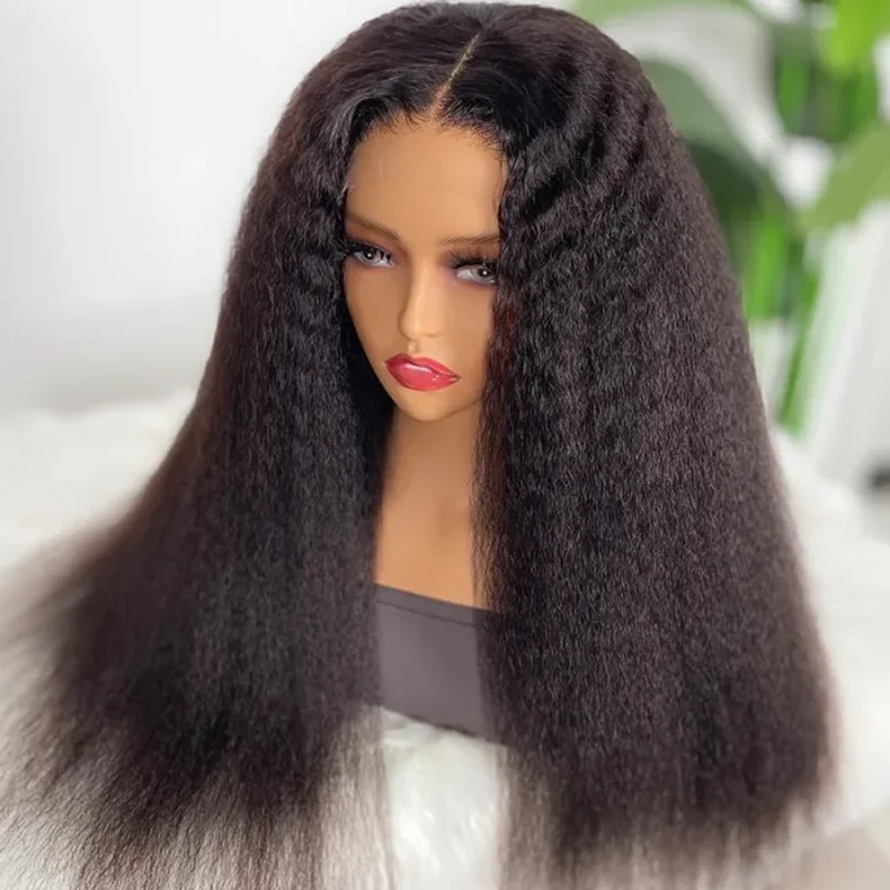 Yaki Straight Wigs Human Hair 13x6 Transparent Kinky Straight Lace Front Wigs Pre Plucked 4x4 Lace Closure Wigs
Yaki Straight Wigs Human Hair 13x6 Transparent Kinky Straight Lace Front Wigs Pre Plucked 4x4 Lace Closure Wigs
