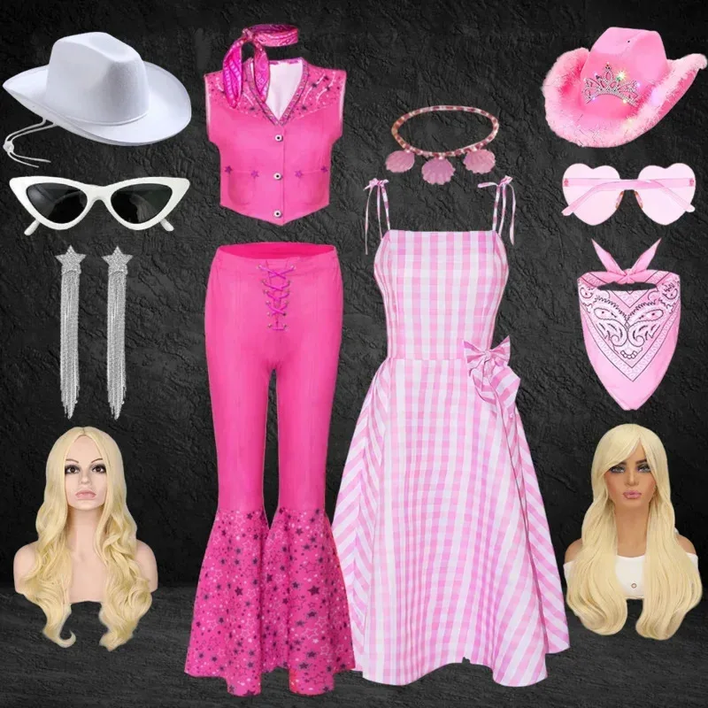 Bear House AA Halloween Adult Girls Margot Robbie Pink Barbi Cosplay Costume Fashion Women Rose Clothing Set Vin New 2025 WKD001
Bear House AA Halloween Adult Girls Margot Robbie Pink Barbi Cosplay Costume Fashion Women Rose Clothing Set Vin New 2025 WKD001