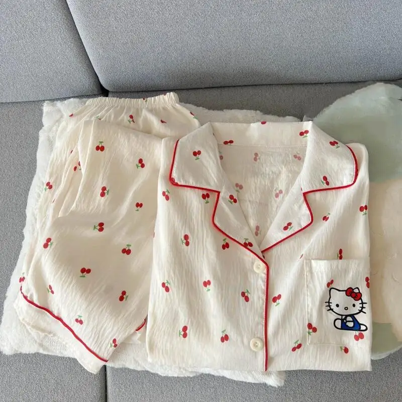 Милый и уютный женский пижамный комплект: новинка весны, впитывающий пот, дышащий, комфортный, приятный для кожи, мягкий домашний костюм для студенток
Милый и уютный женский пижамный комплект: новинка весны, впитывающий пот, дышащий, комфортный, приятный для кожи, мягкий домашний костюм для студенток