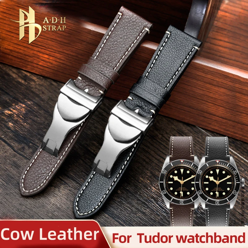 Real Cow Leather Watchband For Tudor Little Red Flowers Black Bay Series Watch Straps 20 22mm Soft and Waterproof Folding Buckle
Real Cow Leather Watchband For Tudor Little Red Flowers Black Bay Series Watch Straps 20 22mm Soft and Waterproof Folding Buckle