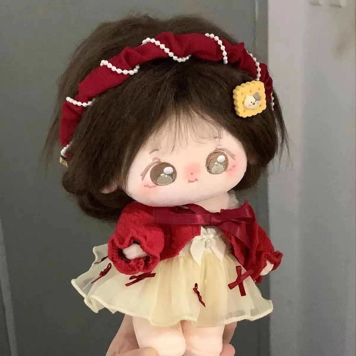 20 cm cotton doll New Year greeting clothes, Chinese-style series cute set of baby clothes, red dress set
20 cm cotton doll New Year greeting clothes, Chinese-style series cute set of baby clothes, red dress set
