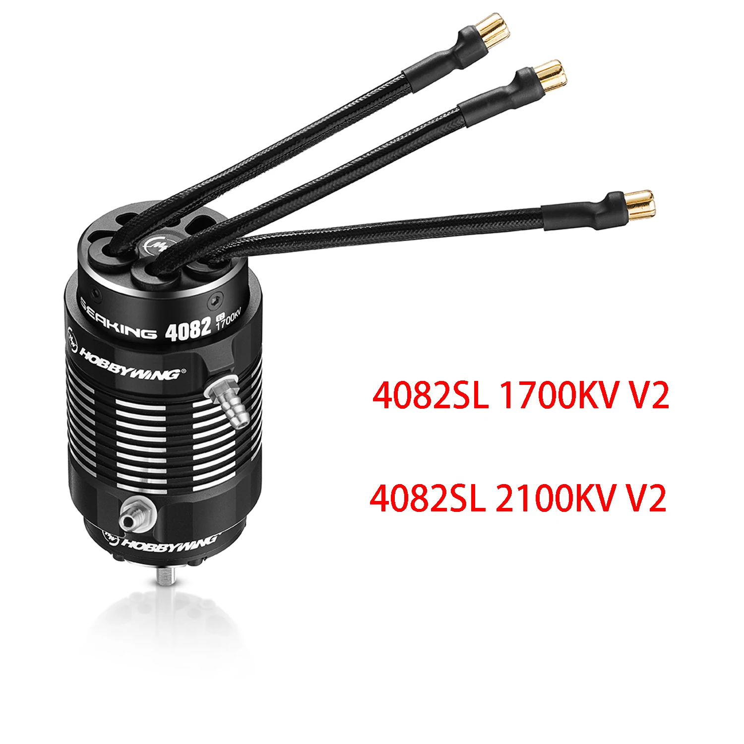 Hobbywing Seaking 4082SL 1700KV V2/ 2100KV V2 Brushless Sensorless Motor suitable for Seaking 160A V4 ESC For RC Boat
Hobbywing Seaking 4082SL 1700KV V2/ 2100KV V2 Brushless Sensorless Motor suitable for Seaking 160A V4 ESC For RC Boat