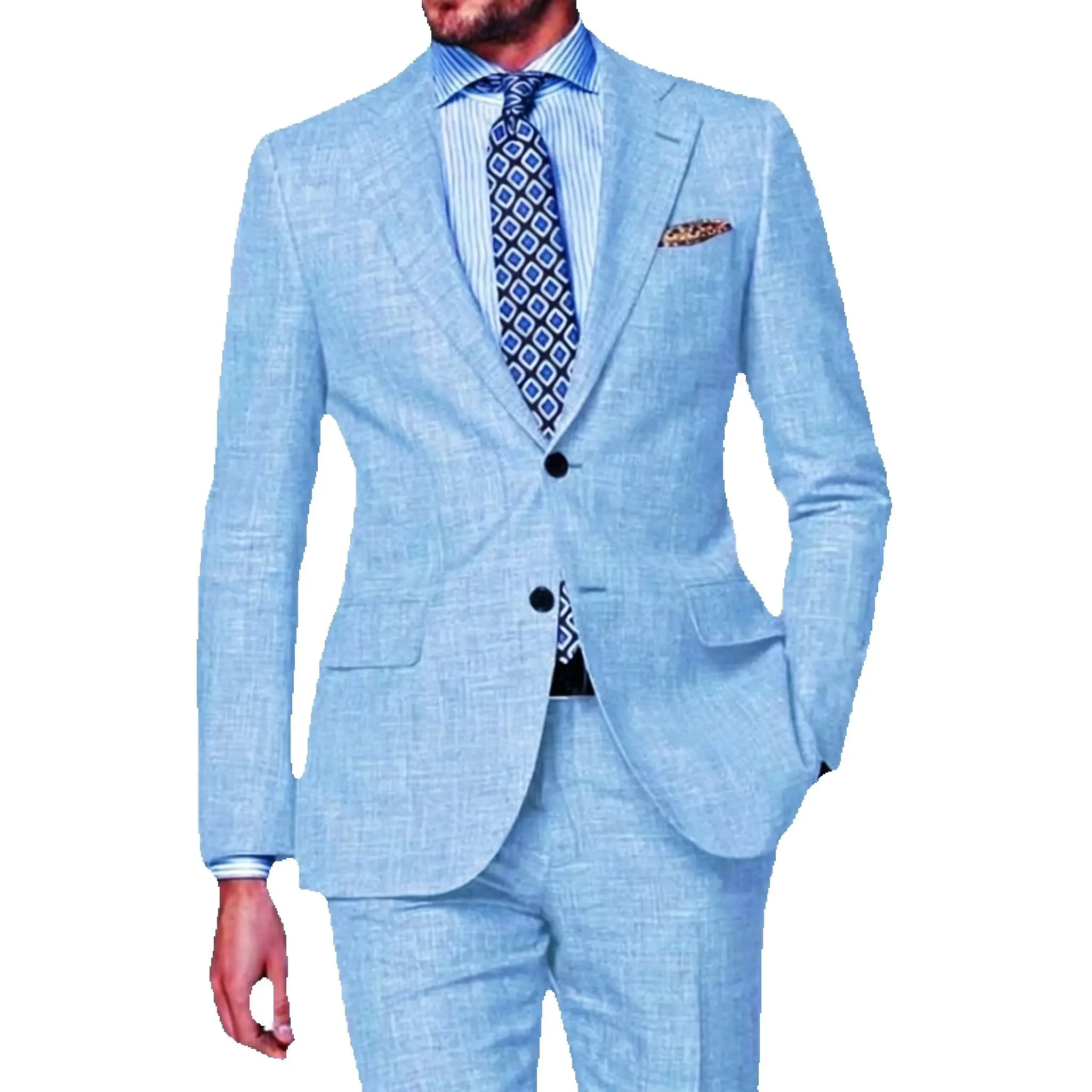2 Pieces Beige Linen Men's Wedding Suits Casual Groom Tuxedo Summer Slim Fit Suits Party Prom Men Clothes Beach Outfits
2 Pieces Beige Linen Men's Wedding Suits Casual Groom Tuxedo Summer Slim Fit Suits Party Prom Men Clothes Beach Outfits