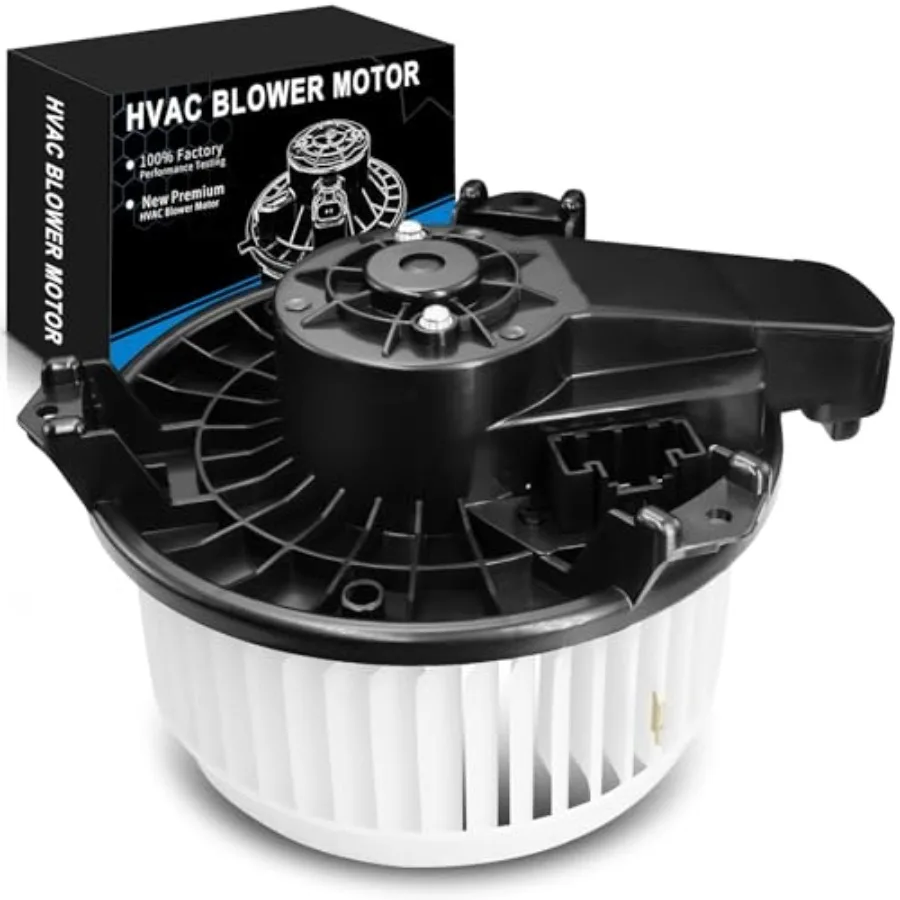 HVAC heater blower motor with fan cage for automotive use, durable plastic housing, black color, high-efficiency quiet operatio
HVAC heater blower motor with fan cage for automotive use, durable plastic housing, black color, high-efficiency quiet operatio