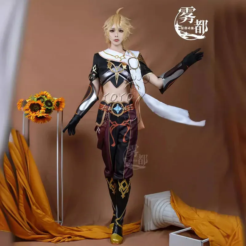 qq34Genshin impact Traveler Aether Costume Sora Kong Cosplay Halloween Party Outfit Wig Shoes Full Set Clothes
qq34Genshin impact Traveler Aether Costume Sora Kong Cosplay Halloween Party Outfit Wig Shoes Full Set Clothes