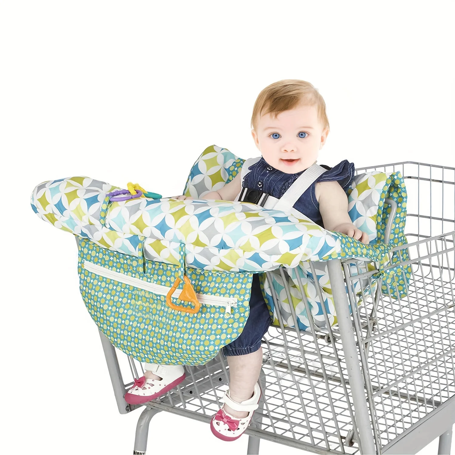 2-in-1 Shopping Cart Cover for Baby High Chair Cover for Infant Grocery Cart Cushion for Toddler Boy Girl Portable Traveling
2-in-1 Shopping Cart Cover for Baby High Chair Cover for Infant Grocery Cart Cushion for Toddler Boy Girl Portable Traveling