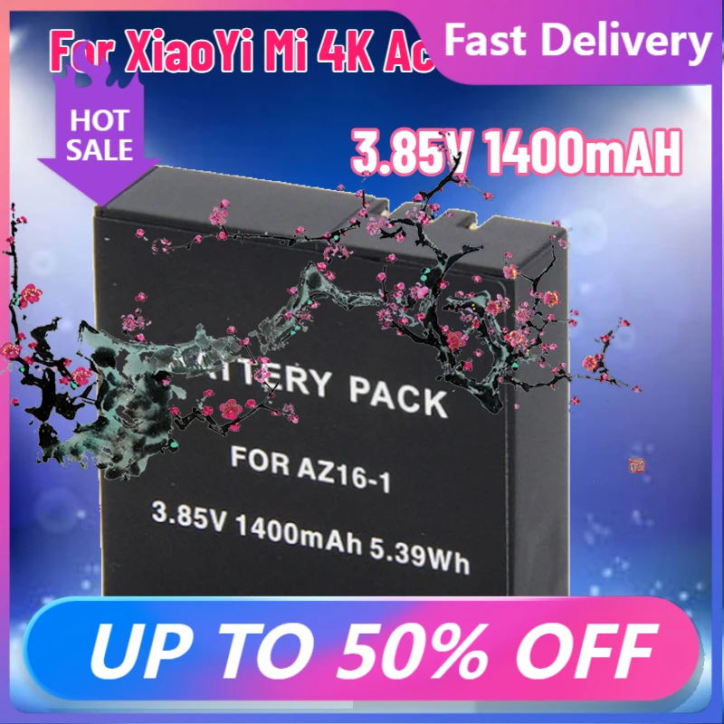 【Fast Delivery】3.85V 1400mAH FOR Xiaomi YI 4K Batteries AZ16-1 AZ16 1 Bateria for XiaoYi Mi 4K Action Camera Rechargeable Batter
【Fast Delivery】3.85V 1400mAH FOR Xiaomi YI 4K Batteries AZ16-1 AZ16 1 Bateria for XiaoYi Mi 4K Action Camera Rechargeable Batter