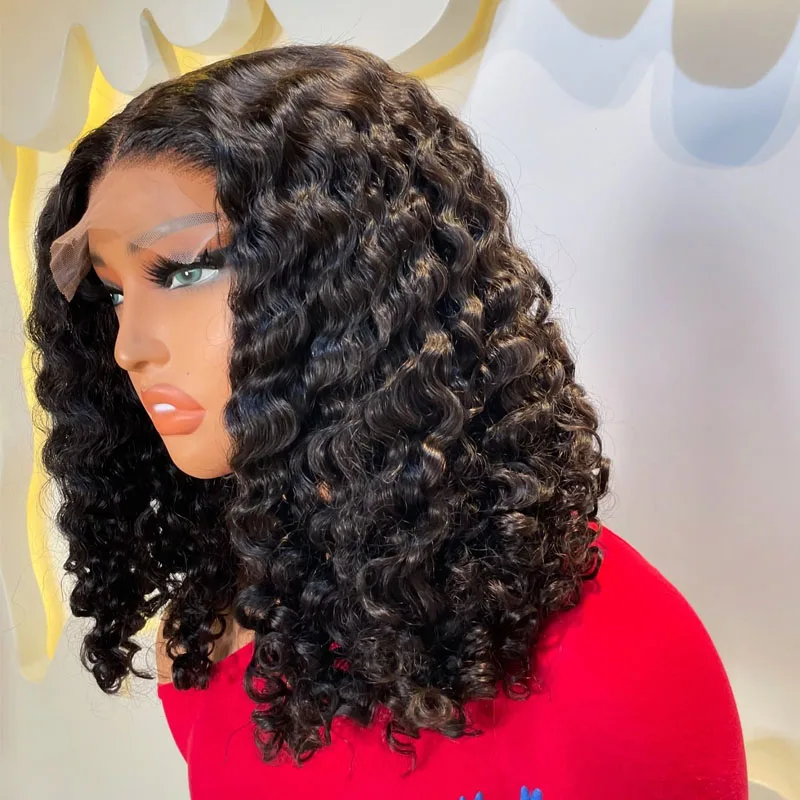 Glueless Deep Wave Short Bob Natural Black Human Hair Full Lace Wigs Bleached Knots Pre Plucked 13x6 Lace Front Wigs Natural Wig
Glueless Deep Wave Short Bob Natural Black Human Hair Full Lace Wigs Bleached Knots Pre Plucked 13x6 Lace Front Wigs Natural Wig