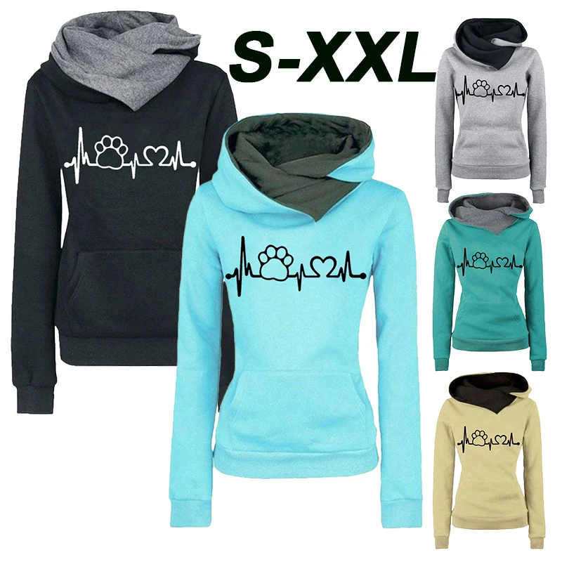 Autumn and Winter Women's Long sleeved Fashion Dual Color Hat Pullover Sweatshirt Hooded Top Women's Sweater
Autumn and Winter Women's Long sleeved Fashion Dual Color Hat Pullover Sweatshirt Hooded Top Women's Sweater