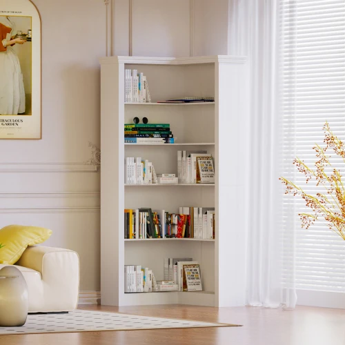 Corner bookshelf, 5 tier open bookshelf, good texture, sturdy and durable reading one-stop meet, bedroom, living room, study
Corner bookshelf, 5 tier open bookshelf, good texture, sturdy and durable reading one-stop meet, bedroom, living room, study