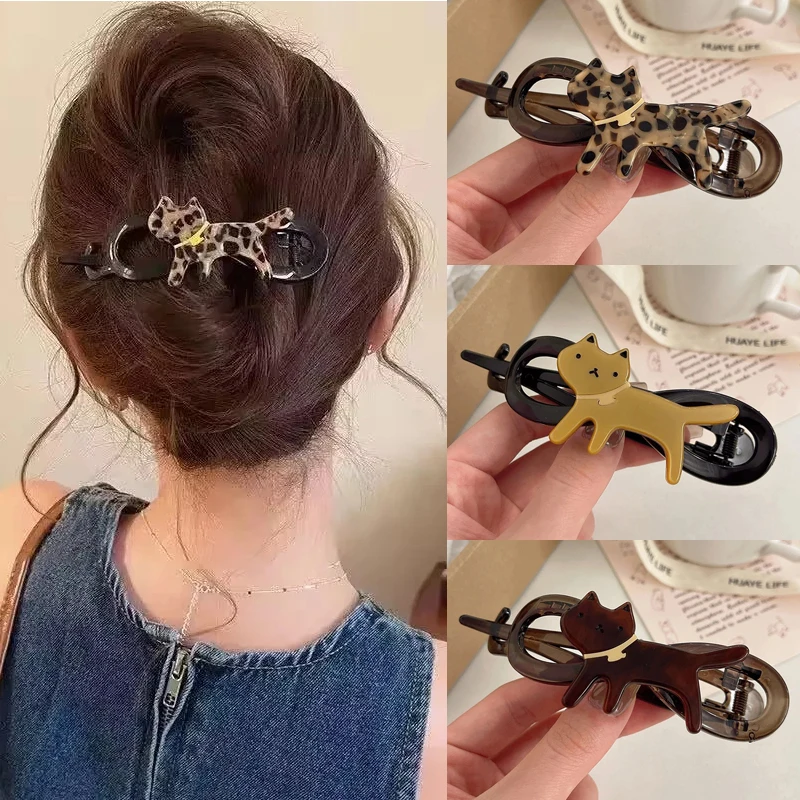 Cartoon Cat Twisted Hair Clip Cute Exquisite Hair Accessories for Women Girls
Cartoon Cat Twisted Hair Clip Cute Exquisite Hair Accessories for Women Girls