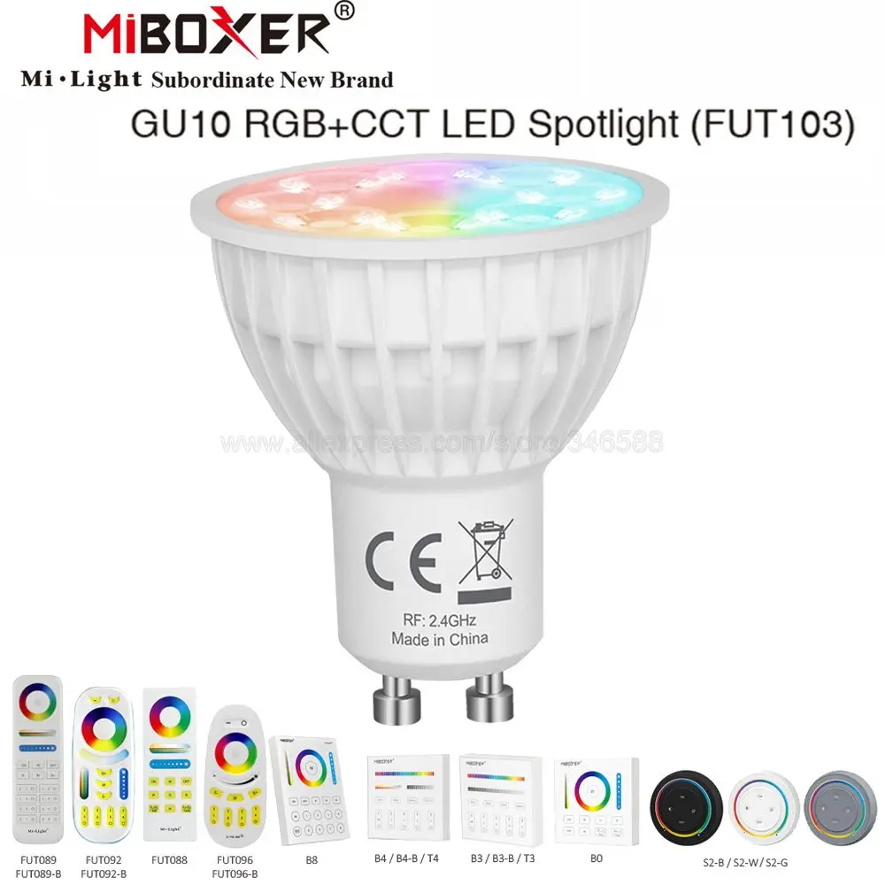 Умная лампа MiBoxer FUT103, 4 Вт, RGB + CCT, GU10, 220 В переменного тока, 2,4 В, ГГц, 4 зоны дистанционного управления/приложение для смартфона, Wi-Fi/Голосовое управление
Умная лампа MiBoxer FUT103, 4 Вт, RGB + CCT, GU10, 220 В переменного тока, 2,4 В, ГГц, 4 зоны дистанционного управления/приложение для смартфона, Wi-Fi/Голосовое управление