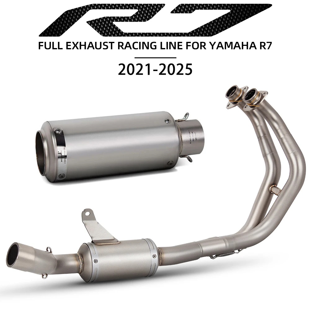 R7 Exhaust System For Yamaha YZF-R7 2021-2025 MT07 FZ07 XSR700 2014-2024 Motorcycle Exhausts Kit Racing Manifold Project Muffler
R7 Exhaust System For Yamaha YZF-R7 2021-2025 MT07 FZ07 XSR700 2014-2024 Motorcycle Exhausts Kit Racing Manifold Project Muffler
