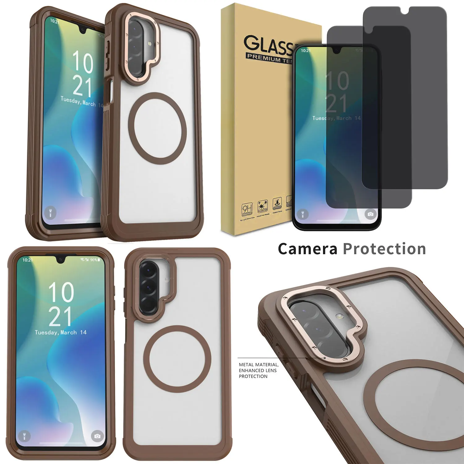 Для Samsung Galaxy A26 двухслойный чехол, магнитный сверхпрочный чехол + 2 шт., защитная пленка из закаленного стекла для конфиденциальности
Для Samsung Galaxy A26 двухслойный чехол, магнитный сверхпрочный чехол + 2 шт., защитная пленка из закаленного стекла для конфиденциальности