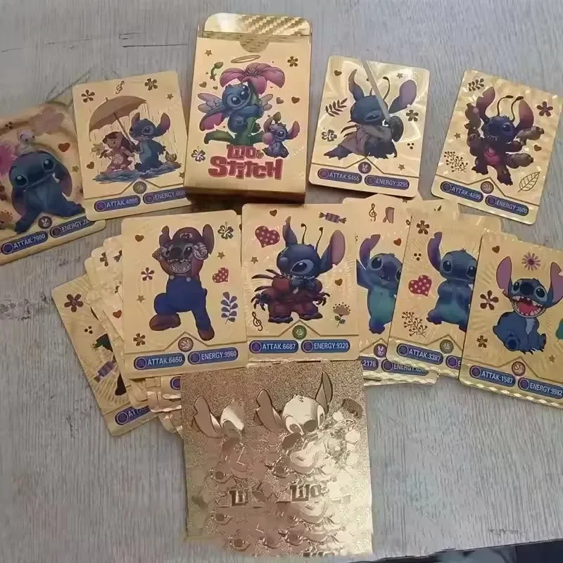 New 55pcs Lilo & Stitch Gold Foil Card Disney Stitch Silver Rainbow Black Collection Battle Trainer Card Game Toy Holiday Gift
New 55pcs Lilo & Stitch Gold Foil Card Disney Stitch Silver Rainbow Black Collection Battle Trainer Card Game Toy Holiday Gift