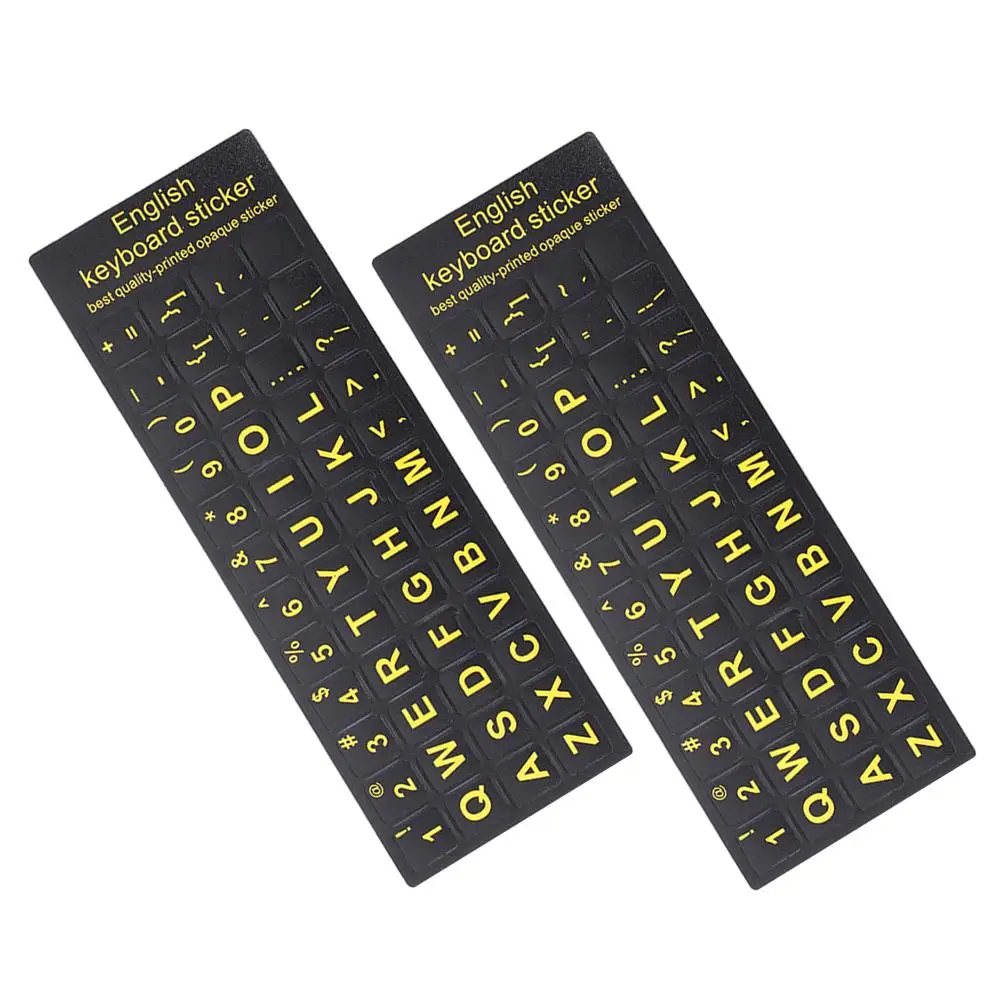 2pcs Keyboard Stickers Laptop English Letter Cover Silicone Waterproof Dustproof Easy Installation Keyboard
2pcs Keyboard Stickers Laptop English Letter Cover Silicone Waterproof Dustproof Easy Installation Keyboard