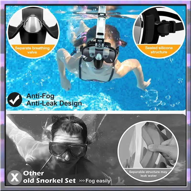 ABJX New Snorkel Foldable Diving Cover With Dry Top System And Camera Mount,Professional Snorkeling Gear For Kids
ABJX New Snorkel Foldable Diving Cover With Dry Top System And Camera Mount,Professional Snorkeling Gear For Kids