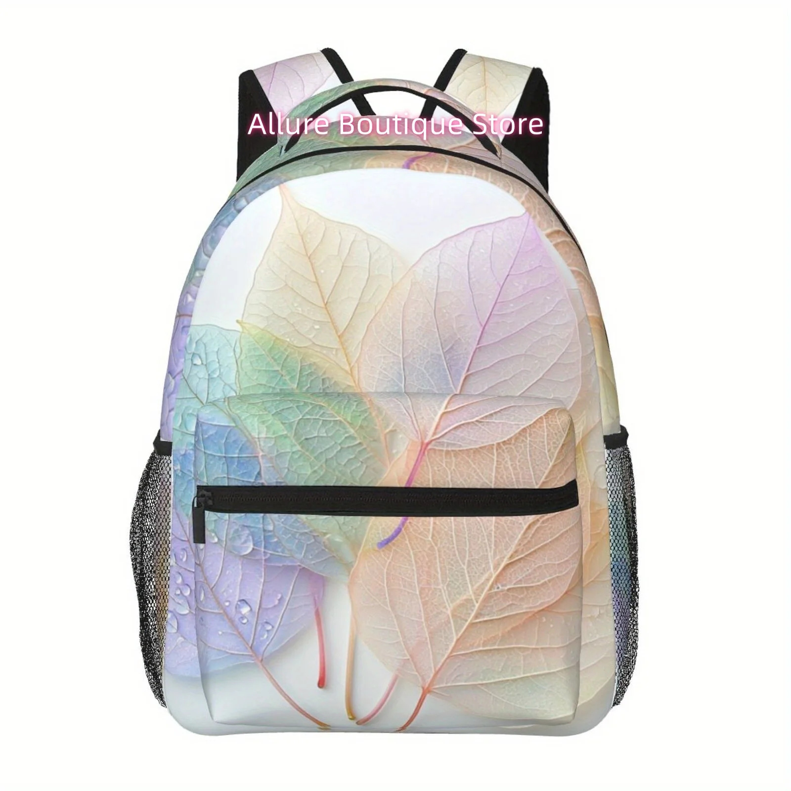Full-color macaron leaf pattern, shoulder and waist protection design backpack, fashionable iPad laptop bag with large space, mu
Full-color macaron leaf pattern, shoulder and waist protection design backpack, fashionable iPad laptop bag with large space, mu